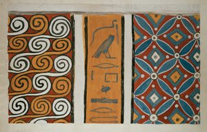 Copia di pittura murale dalla tomba privata 82 di Amenemhet, Tebe da Anna