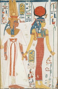 Copia di pittura murale dalla tomba della regina Nefertari, Tebe
