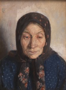 La moglie di un vecchio pescatore da Anna Ancher