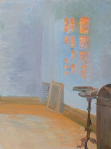 Il sole della sera nello studio dell
