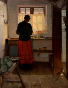 La domestica in cucina da Anna Ancher