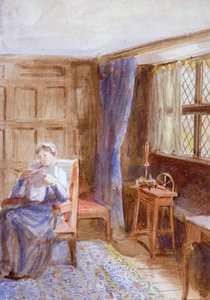 Donna che legge una lettera, c. 1864-1930 da Anna Lea Merritt