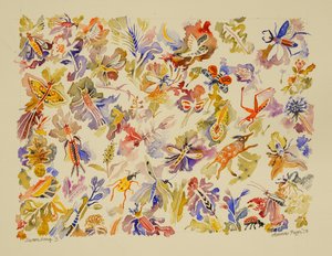 3 Canto del cigno, 2023 (acquerello) da Anna Pugh