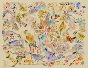 6 Canto del cigno, 2023 (acquerello) da Anna Pugh