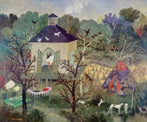 Un posto dove stare, 2003 (acrilico) da Anna Pugh