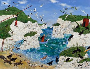 Il giorno libero di David, 2013 (acrilico) da Anna Pugh