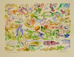 Forse, forse no, 2023 (acquerello) da Anna Pugh