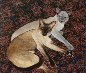Commissione Merlino e Meilo, 2018 (acrilico) da Anna Pugh