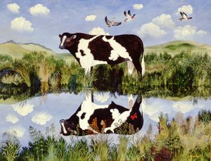 Sul bordo, 2002 (acrilico) da Anna Pugh