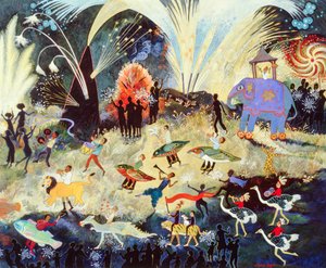 Party Time, 2010 (acrilico) da Anna Pugh