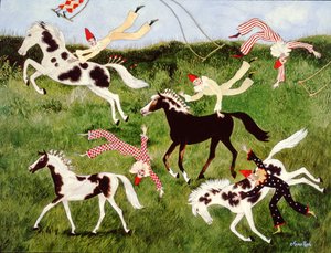 La pratica rende perfetti, 2010 (acrilico) da Anna Pugh