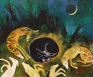 Sleeping Dogs, 2017 (acrilico) da Anna Pugh