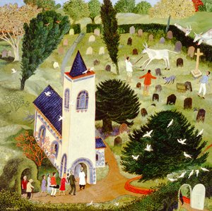 Bestiame randagio, 2007 (acrilico) da Anna Pugh
