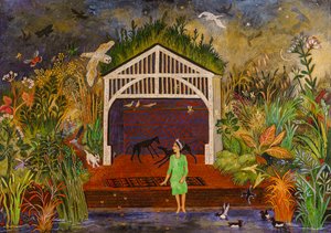 Tewit to Woo, 2018 (acrilico) da Anna Pugh
