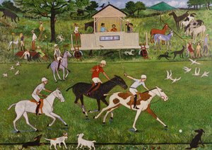 Di chi è la palla, 2018 (acrilico) da Anna Pugh