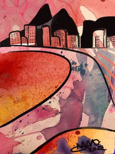 Città astratta e vivace da Anna Viklund