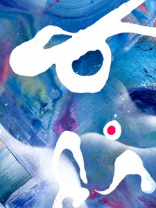 Astratto fluido in blu vivace