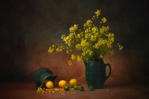 Fiori gialli e limoni da Anna Wan