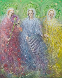 Messa a tre voci, 2016 (olio su lino belga)