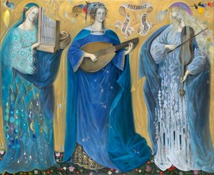 Meditazioni sulla Santissima Trinità - dopo la musica di Olivier Messiaen, 2007 (olio su lino belga)