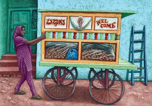 Venditore ambulante, India, 2019