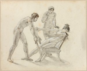 Ermione rifiuta Oreste da Anne-Louis Girodet de Roucy-Trioson