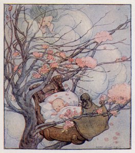Filastrocca: Hush-A-Bye, Baby, On The Tree Top (litografia a colori) da Anne (after) Anderson