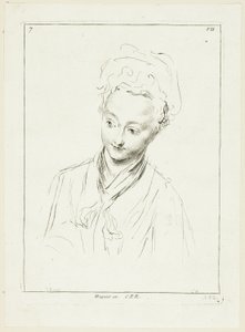 Testa di donna (girata a destra) da Anne Claude Philippe Caylus