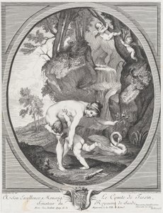 Venere che cattura Amore o Venere che frusta Amore, ca. 1741 da Anne Claude Philippe de Caylus, Etienne Fessard