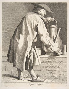 Venditore di caffè, 1746 da Anne Claude Philippe de Caylus