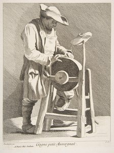 Affilatore di coltelli, 1742