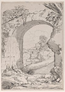 Paesaggio con ponte, XVIII secolo