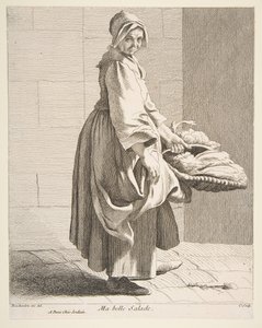 Venditore di lattuga, 1742 da Anne Claude Philippe de Caylus
