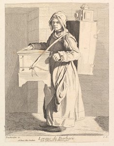 Suonatore di organetto, 1737 da Anne Claude Philippe de Caylus