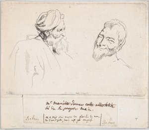Due studi di teste, 1735