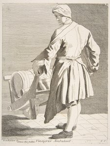 Venditore ambulante di aceto, 1738 da Anne Claude Philippe de Caylus