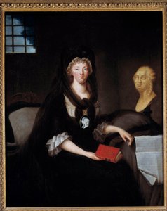 Ritratto di Maria Antonietta (1755-1793) in grande lutto alla prigione del Tempio