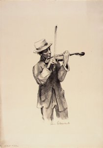 Violinista di strada da Anne Goldthwaite