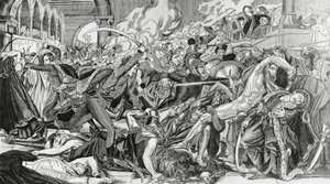 Repressione francese durante la rivolta del Cairo, 21 ottobre da Anne Louis Girodet de Roucy Trioson