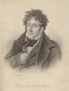 Ritratto del visconte di Chateaubriand da Anne Louis Girodet de Roucy Trioson