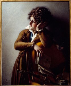Ritratto del giovane Romainville Trioson, figlio del Dr. Benoit Francois Trioson. Dipinto di Anne Louis Girodet de Roucy-Trioson da Anne Louis Girodet de Roucy Trioson