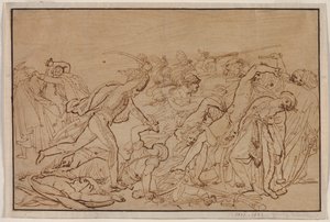 Studio per La rivolta del Cairo da Anne Louis Girodet de Roucy Trioson