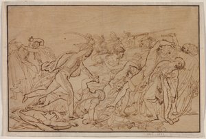 Studio per La rivolta del Cairo da Anne Louis Girodet de Roucy Trioson