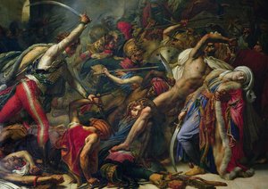 La rivolta al Cairo, 21 ottobre 1798 (dettaglio) da Anne Louis Girodet de Roucy Trioson