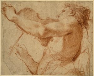Un angelo che suona il violino da Annibale Carracci