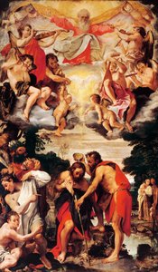 Battesimo di Cristo, Chiesa di San Gregorio e San Siro, Bologna da Annibale Carracci