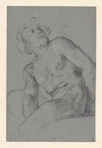 Carracci - Nudo maschile seduto, I 183 (PK) da Annibale Carracci