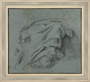 Carracci - Studio per il panneggio sulle gambe della Vergine per la pala dell