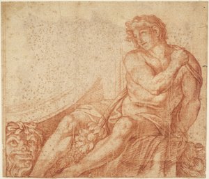 Ignudo aus der Galleria Farnese da Annibale Carracci