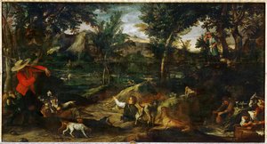 La chasse - la caccia ... da Annibale Carracci